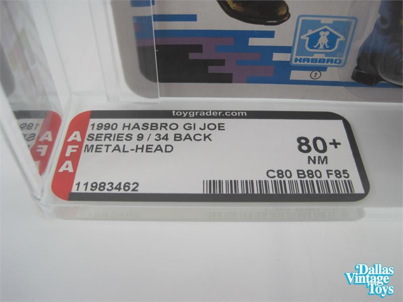 Thumbnail: 1990 Hasbro GI Joe Series 9 / 34 Back Metal-Head AFA 80+ (11983462)