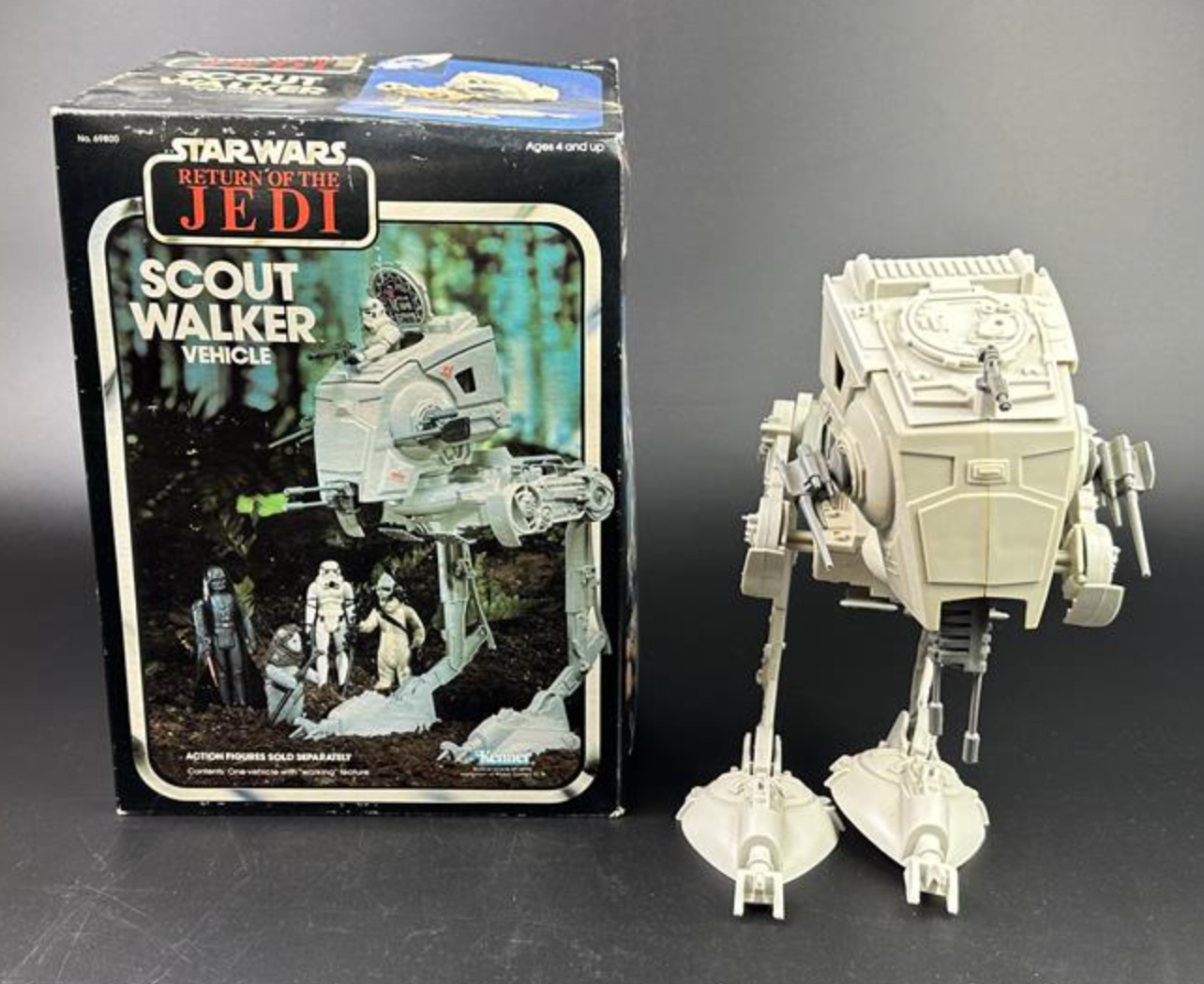 1983 Kenner Star Wars ROTJ AT-ST Scout Walker Complete with Box