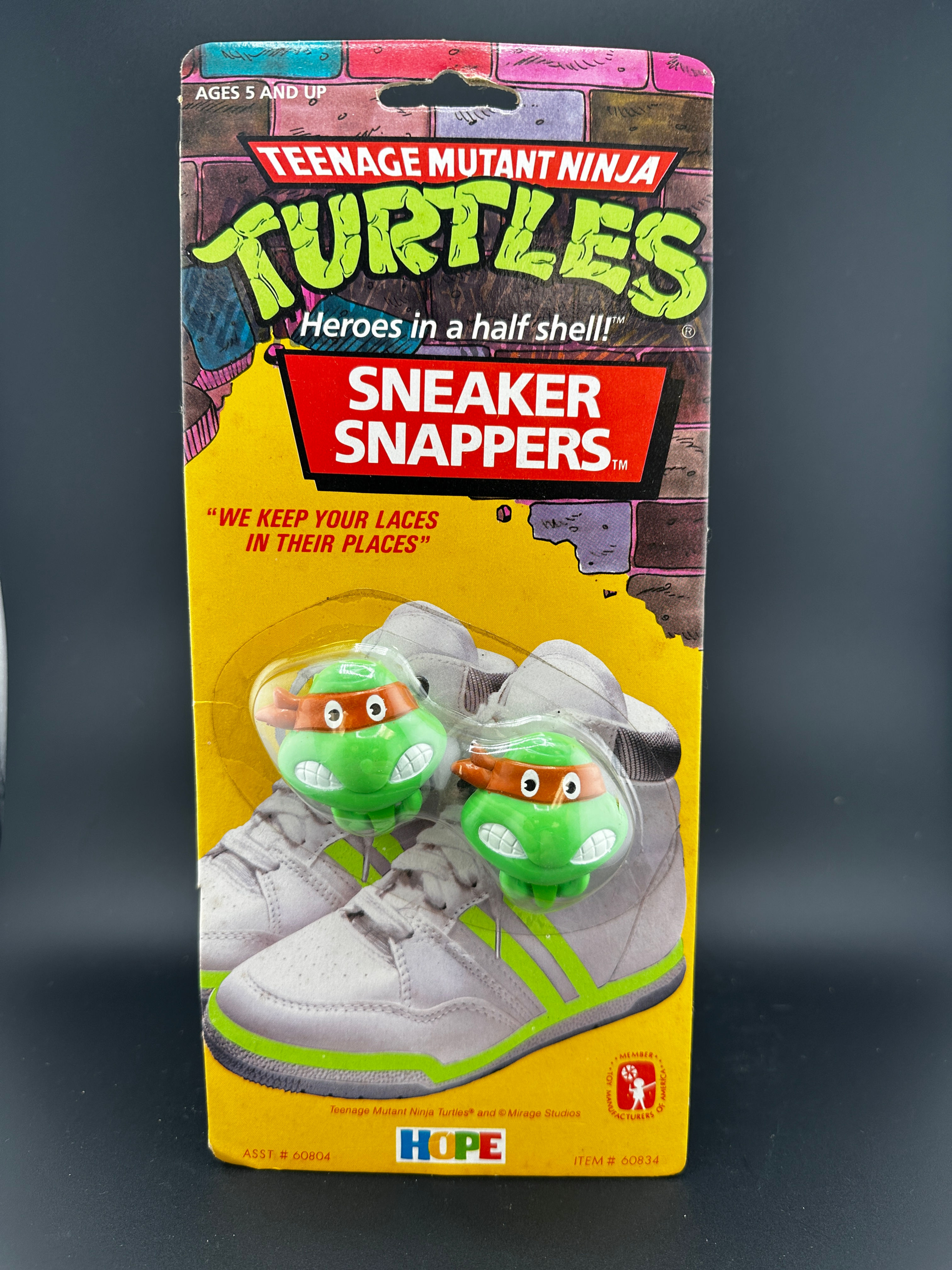 1990s TMNT Teenage Mutant Ninja Turtles Sneaker Snappers Michelangelo Accessory