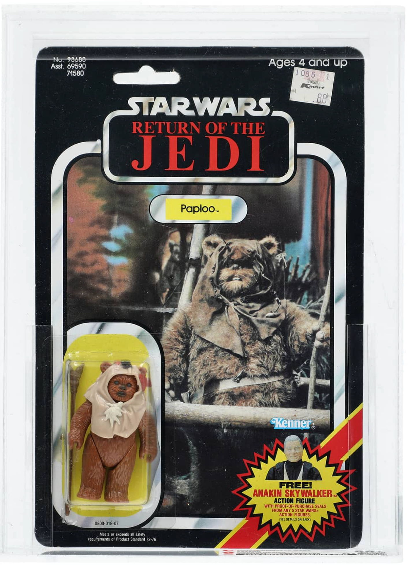1984 Kenner Star Wars ROTJ 79 Back-C Paploo Made in Mexico CAS 80+ (20231971)