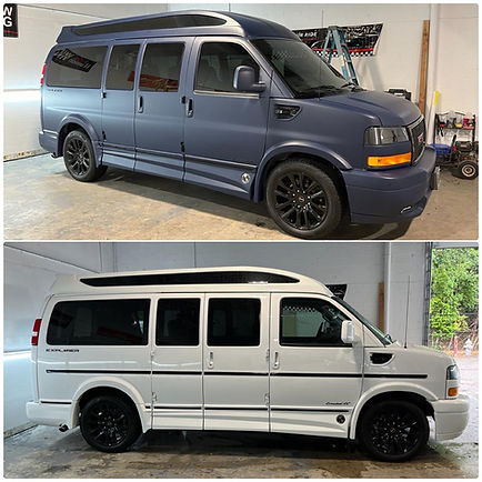 Vehicle Wrap Before and After