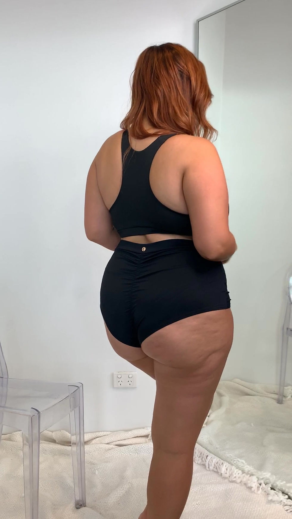 Thumbnail: Alexi Top - Criss Cross High Neck Racerback Top
