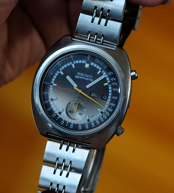 SOLD - Seiko Speedtimer 6139-7012 Coffee and Cream | The Tokei Club