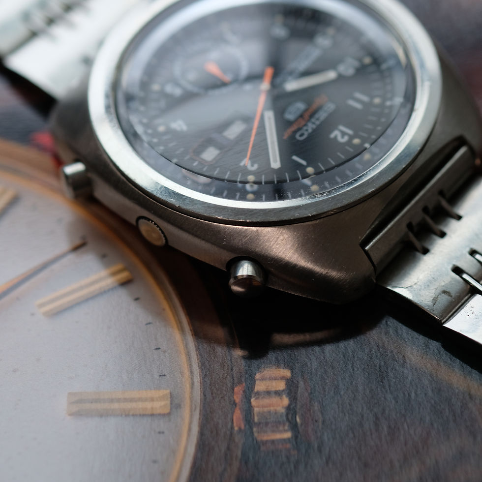 Thumbnail: SOLD - Seiko Speedtimer Military 6139-7011