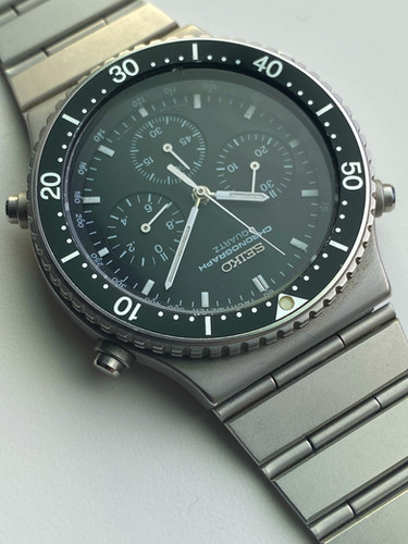 化石　A-7 Rare Seiko Quartz Avenue 7T27-7A10 watch / case no.910781