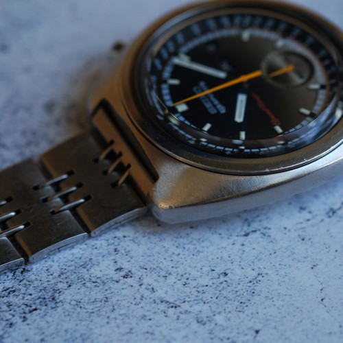 SOLD - Seiko Speedtimer 6139-7012 Coffee and Cream | The Tokei Club