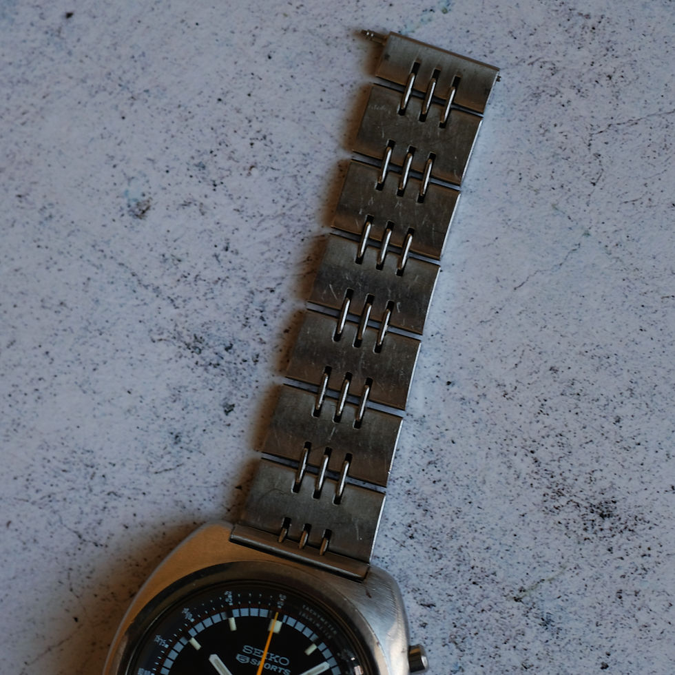 Thumbnail: SOLD - Seiko Speedtimer 6139-7012 Coffee and Cream