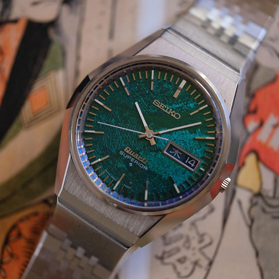 Seiko Quartz Superior 3883-7000 Morpho dial | The Tokei Club