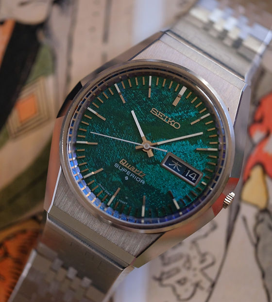Seiko Quartz Superior 3883-7000 Morpho dial | The Tokei Club