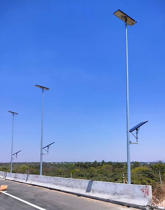 Octagonal Pole with Solar Light