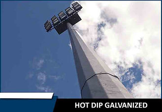 Stadium Mast Hot Dip Galvanized