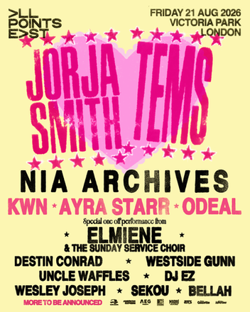 Elmiene, DJ EZ, Destin Conrad & More Added to an  Already Star Studded All Points Line Up alongside Jorja Smith and Tems
