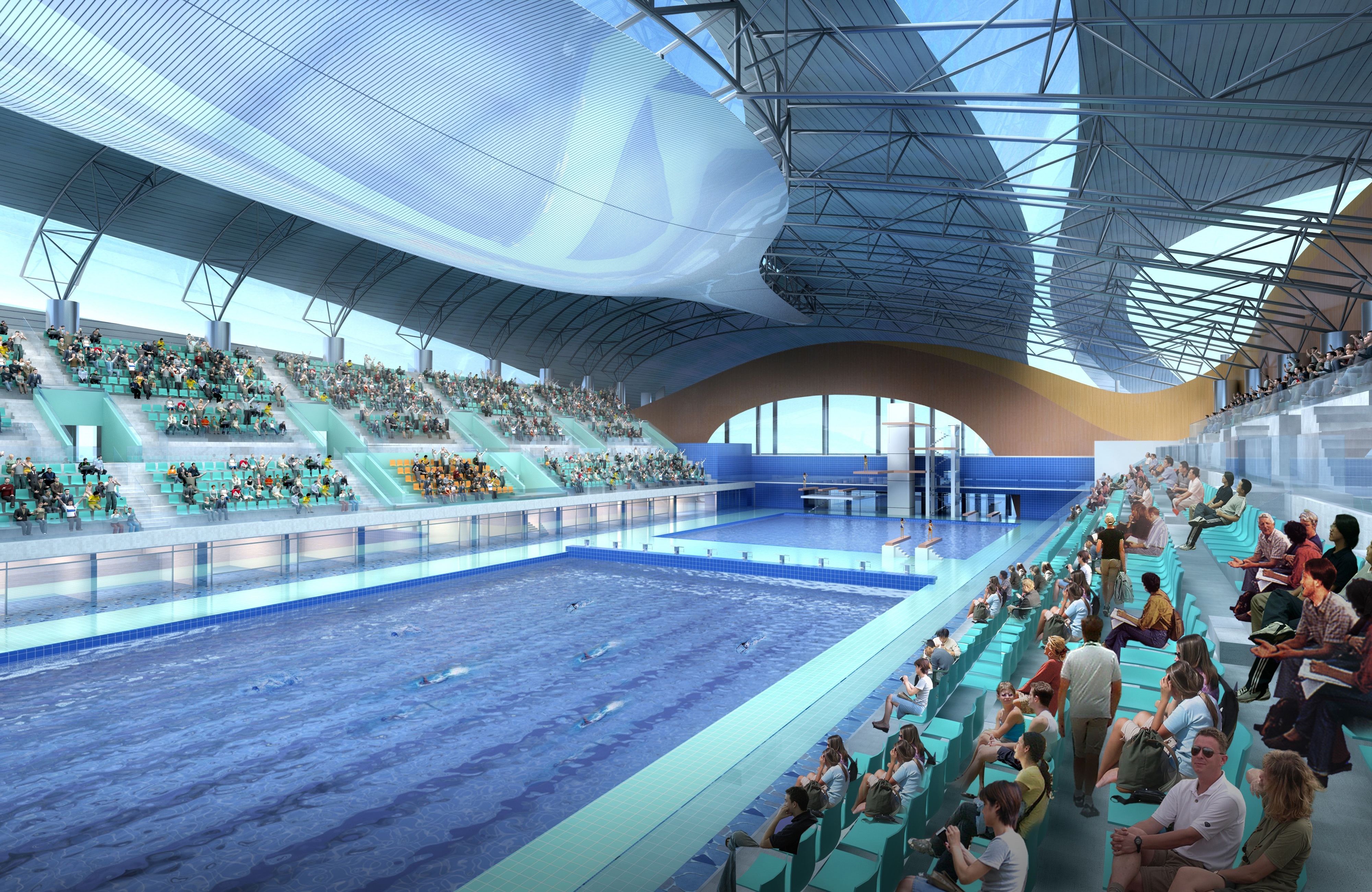 Swimming Stadium Bowl