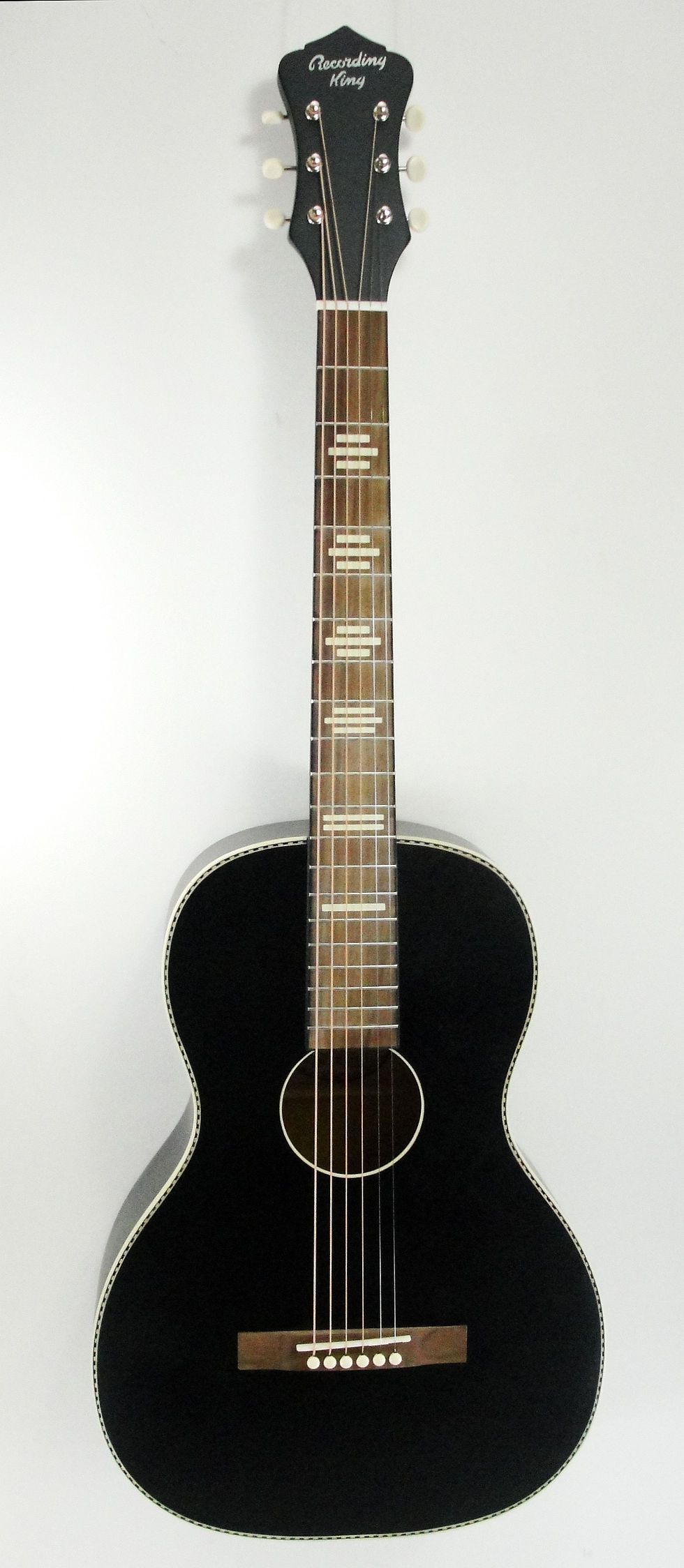 Recording King RPS-7-MBK Parlor, Black (NEW)