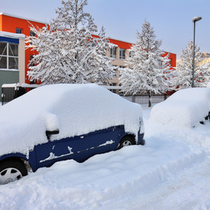 Snow Covered Car