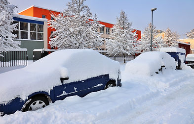 Snow Covered Car