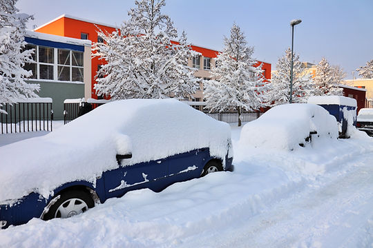 Snow Covered Car