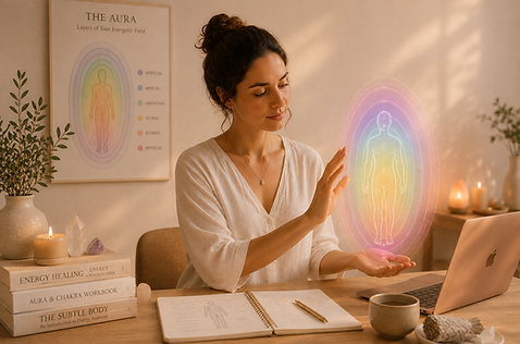 Aura classes, energy healing courses on demand Claudia Borges in thousand oaks