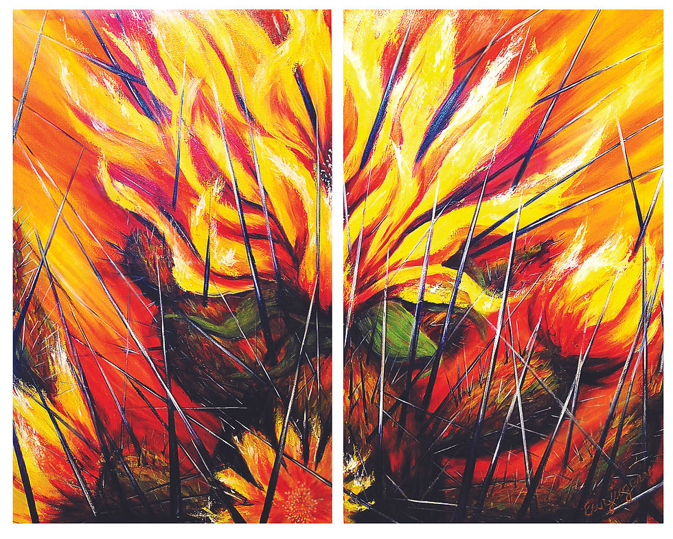 Big Cactus Flower with Thorns