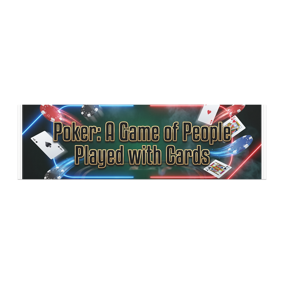 Thumbnail: Poker:  A Game of People Played with Cards Car Magnet