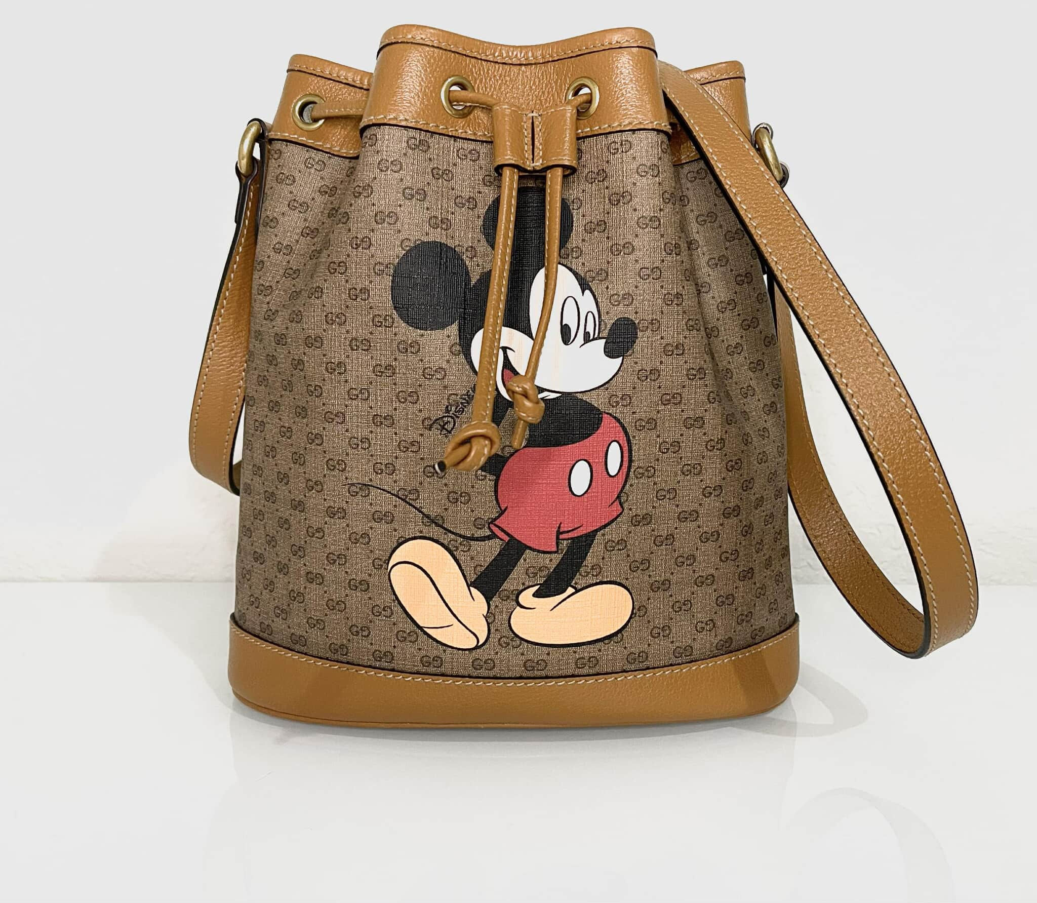 Gucci Supreme GG Mickey Bucket Bag