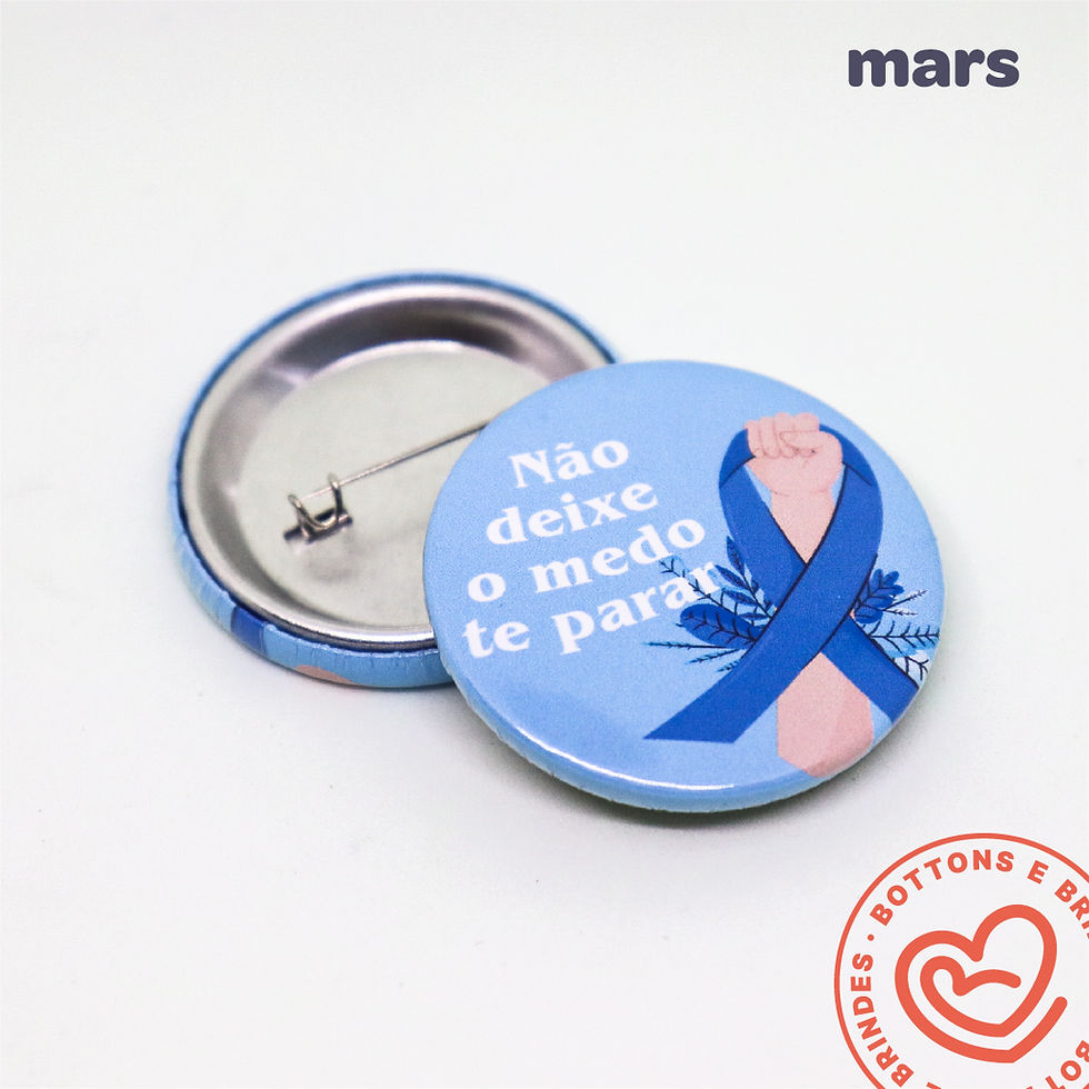 Miniatura: Bottons Novembro Azul 3,8cm