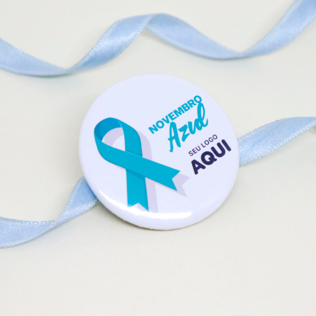 Bottons Novembro Azul 3,8cm