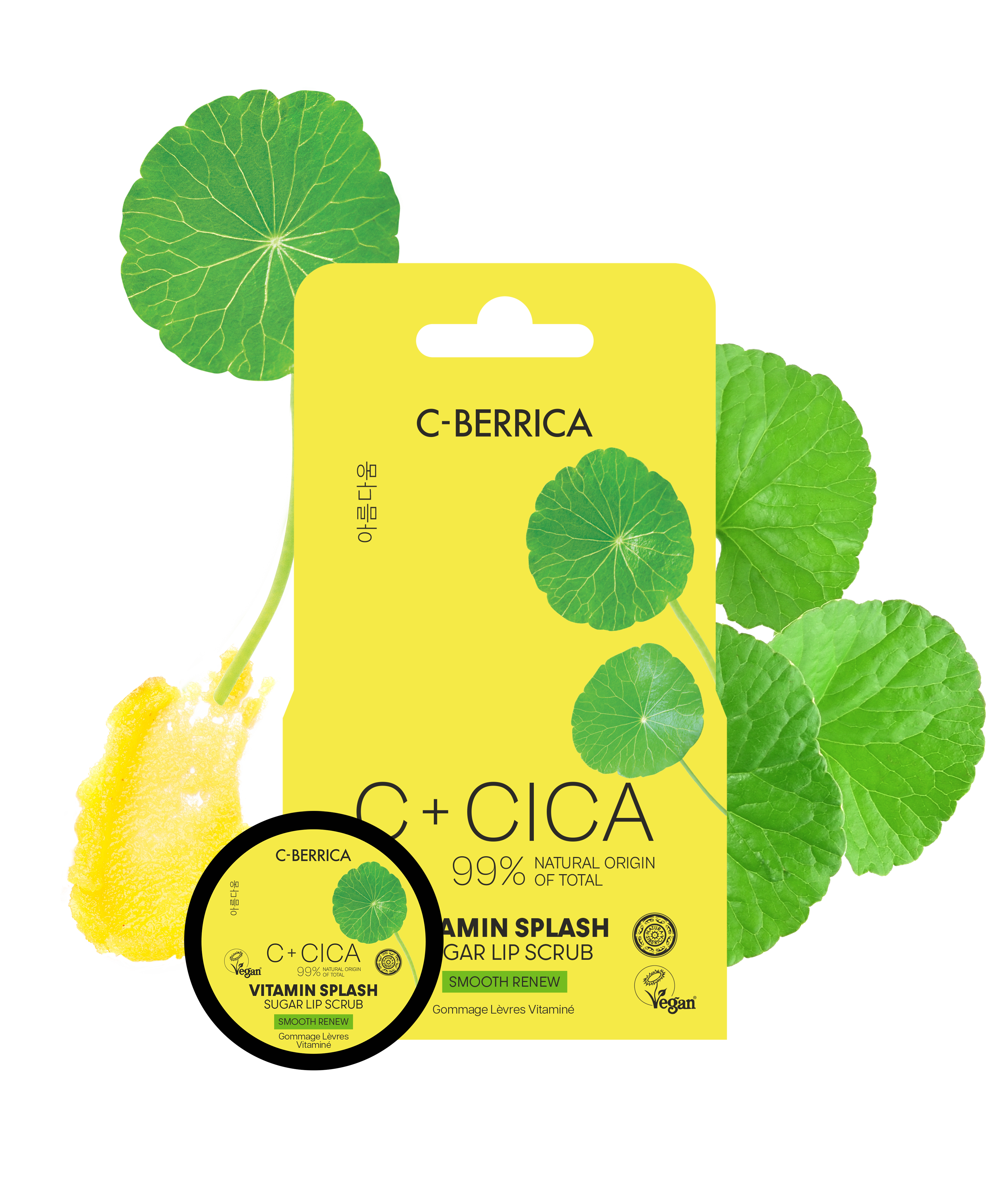 CICA C-BERRICA. Vitamin Splash SUGAR RENEW LIP SCRUB Smooth renew, 10 ml