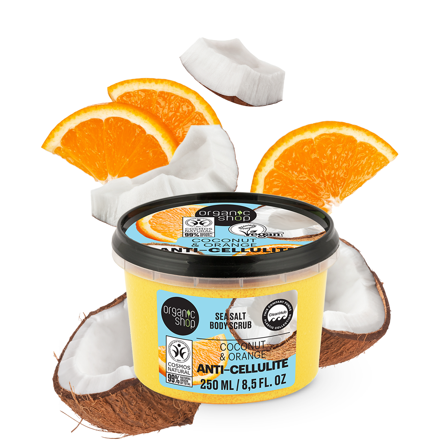COCONUT & ORANGE ANTI-CELLULITE SEA SALT BODY SCRUB
