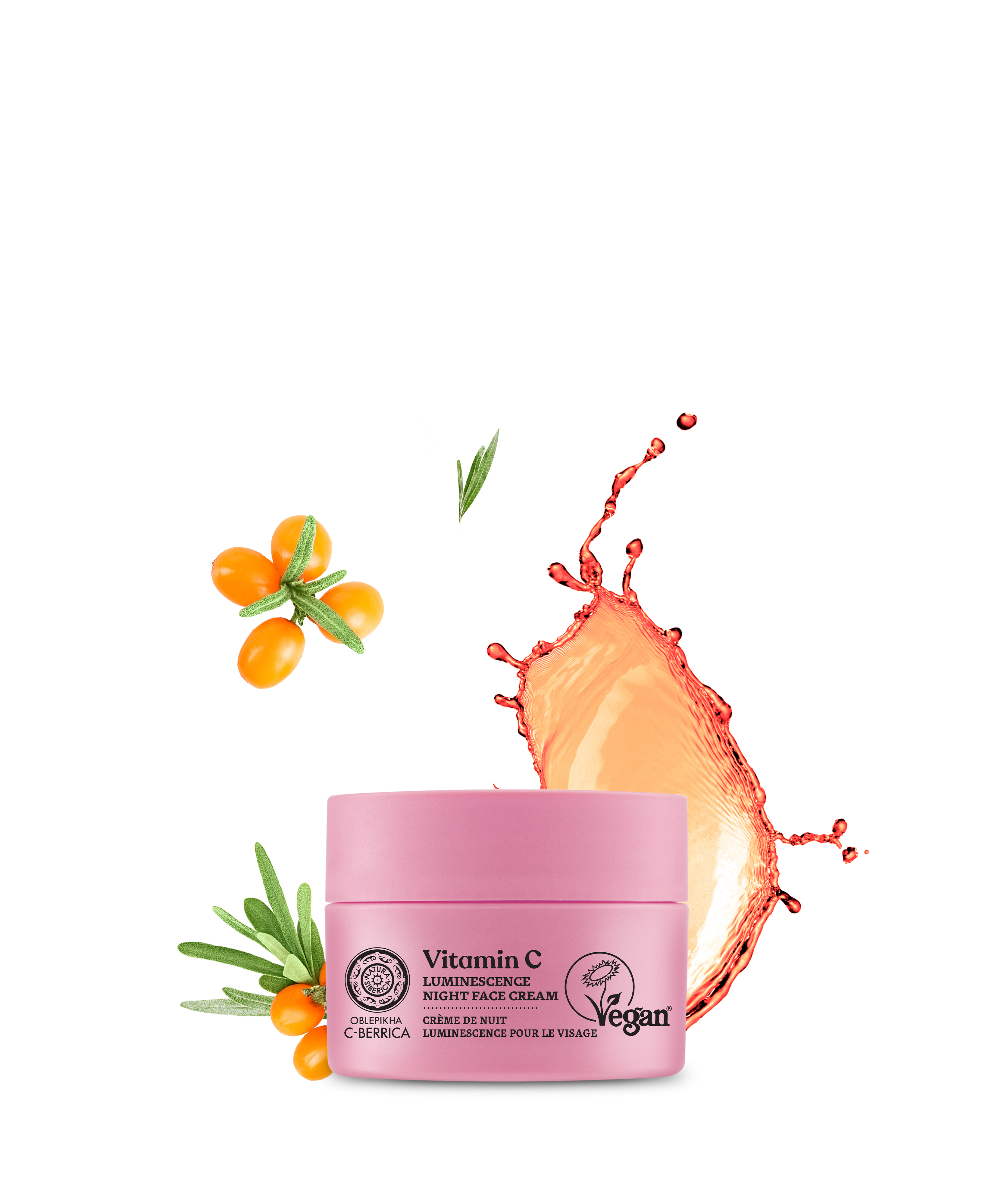 OBLEPIKHA C-BERRICA. Luminescence Night Face Cream, 50 ml