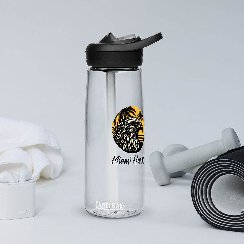 Thumbnail: Miami Hawks sports water bottle