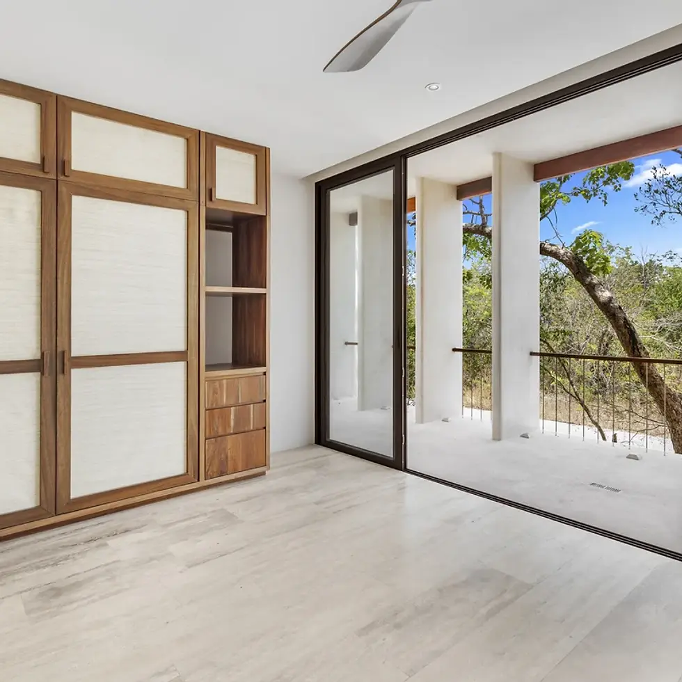 Casa Kaa - View of Bedroom at Casa Kaa, showcasing Modern Interior, Built-in Wardrobe.