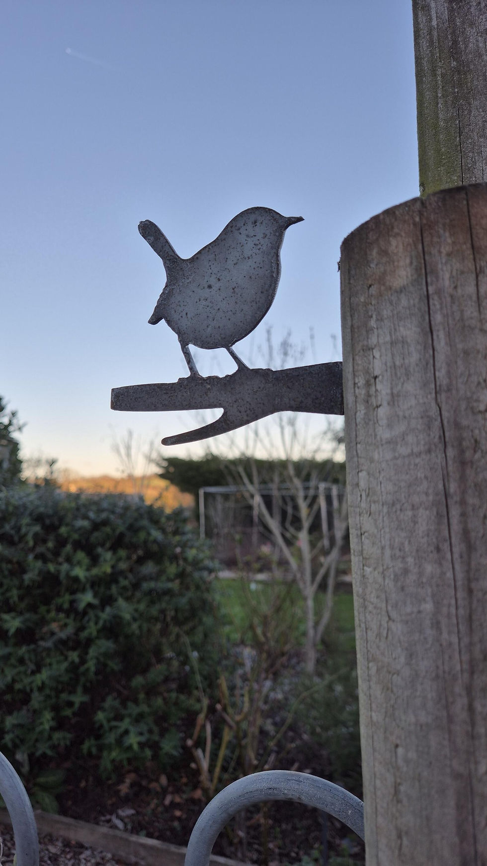 Thumbnail: Wren Silhouette - Hammer in Garden Ornament