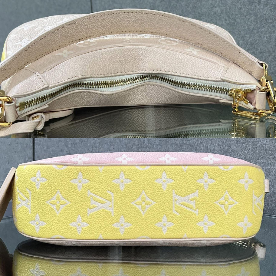 Louis Vuitton Bagatelle Hobo Top and Bottom View