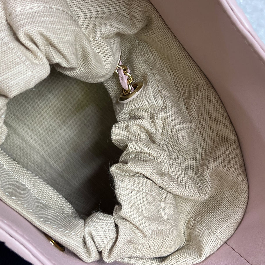 Chanel Small Shopping Tote 26P in Pink top View