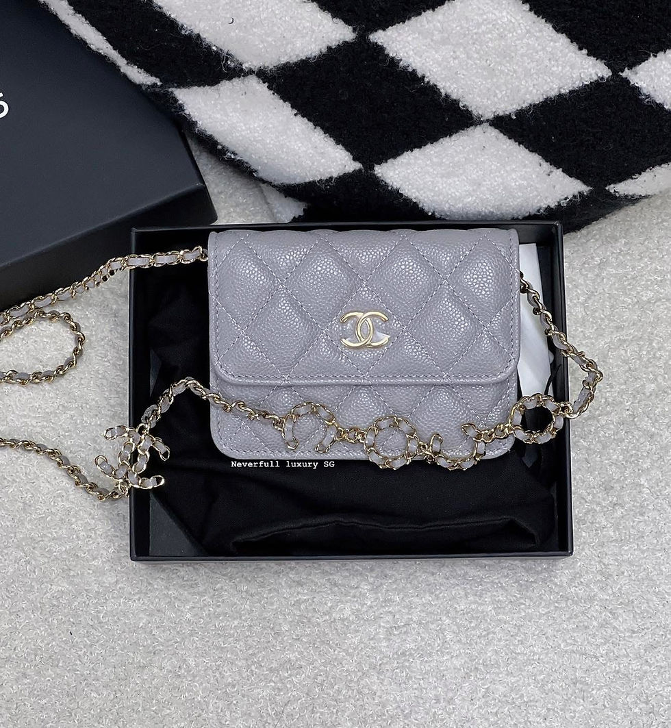 Chanel quilted crossbody bag, silver chain