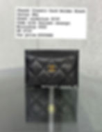 Chanel Classic Card Holder in Black Front View