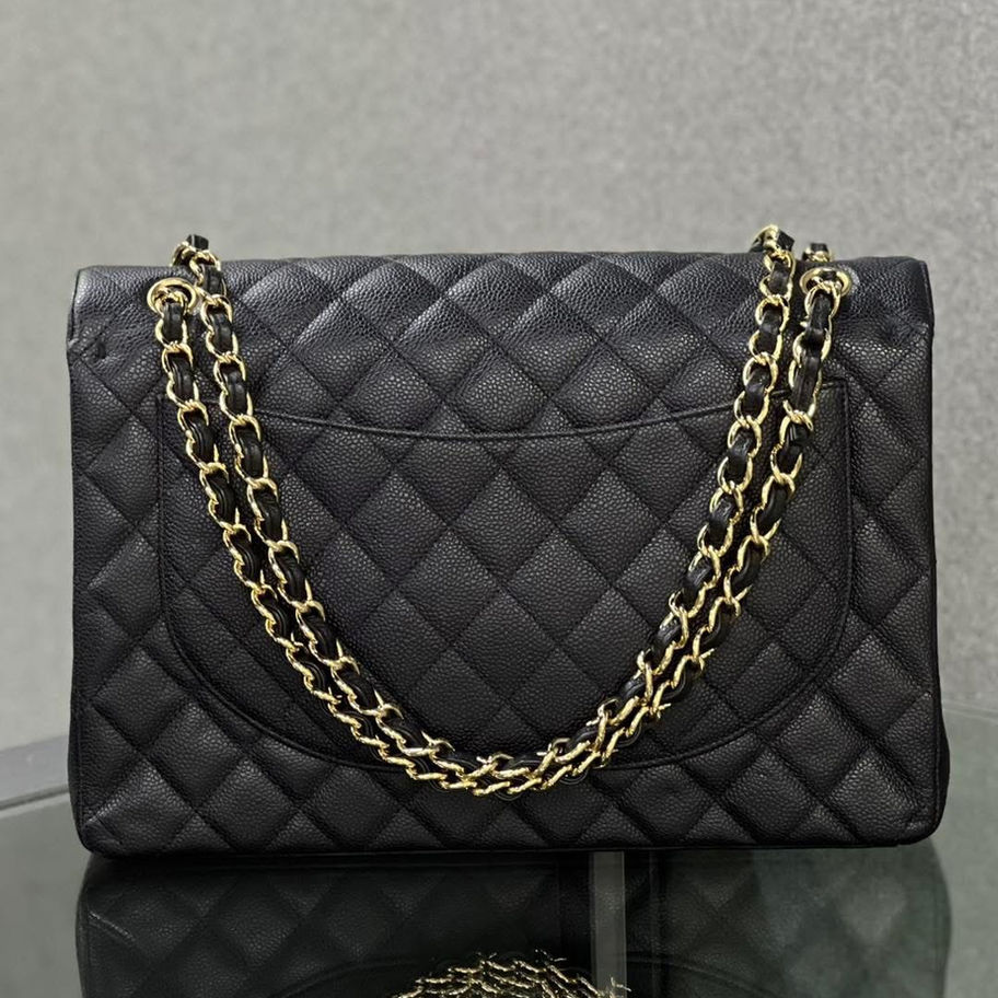 Chanel Classic Double Flap Maxi Back View