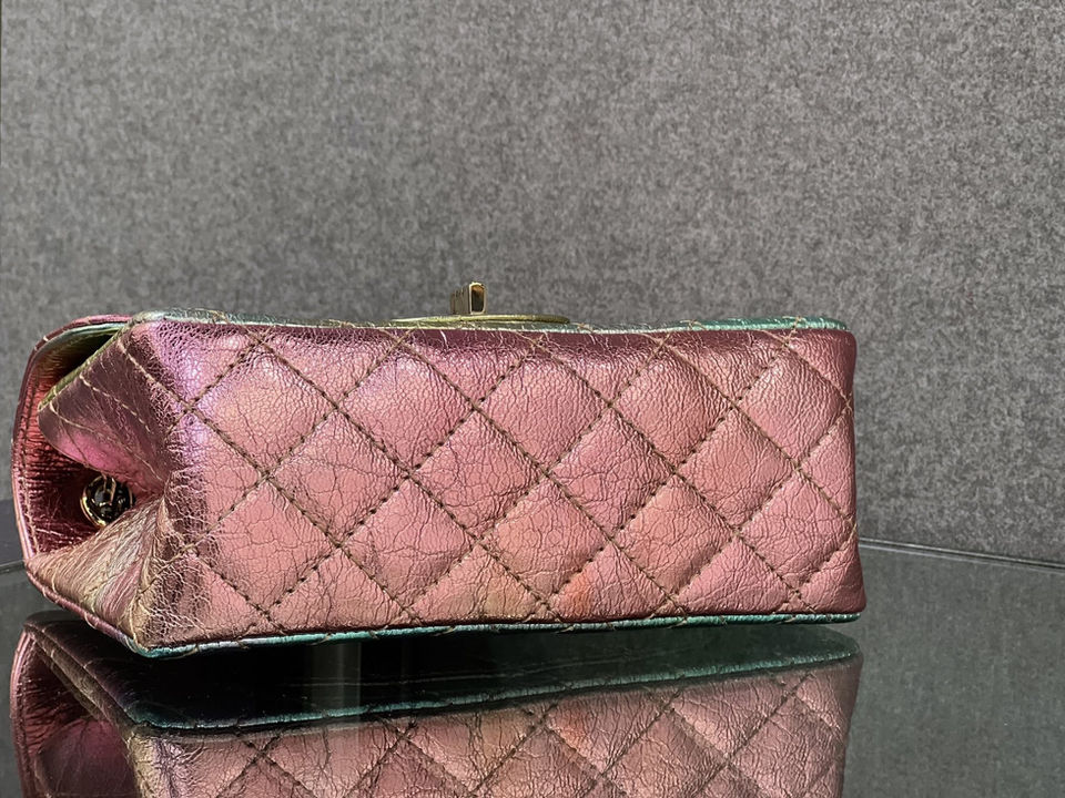 Chanel 2.55 Reissue Mini Flap 20A in Rainbow Bottom View