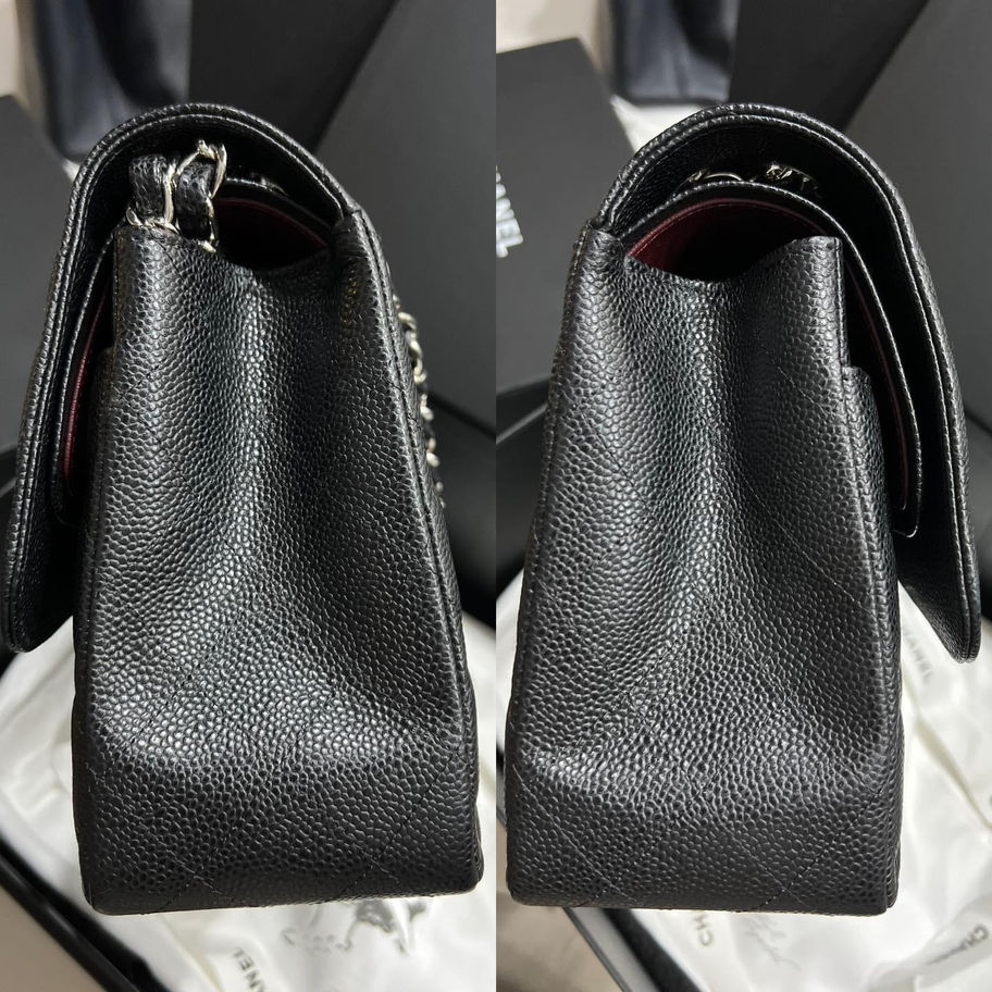 Black Chanel Box Small Flap Wallet