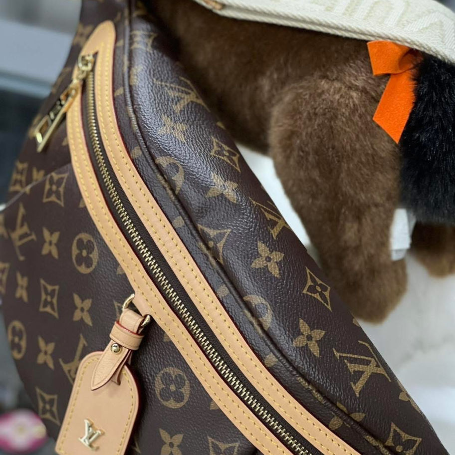Brown Louis Vuitton High Rise Bumbag