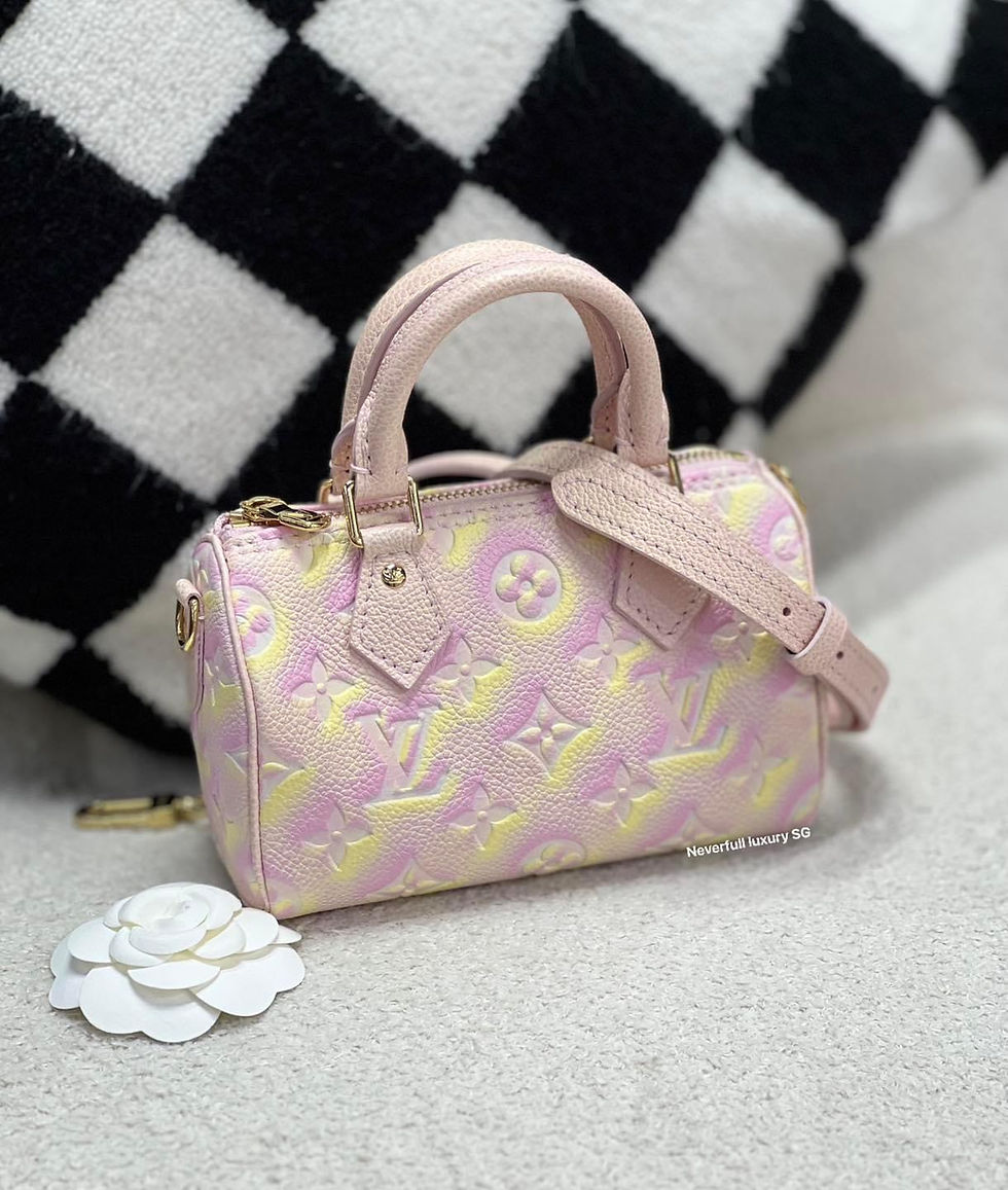 Pastel pink Louis Vuitton handbag