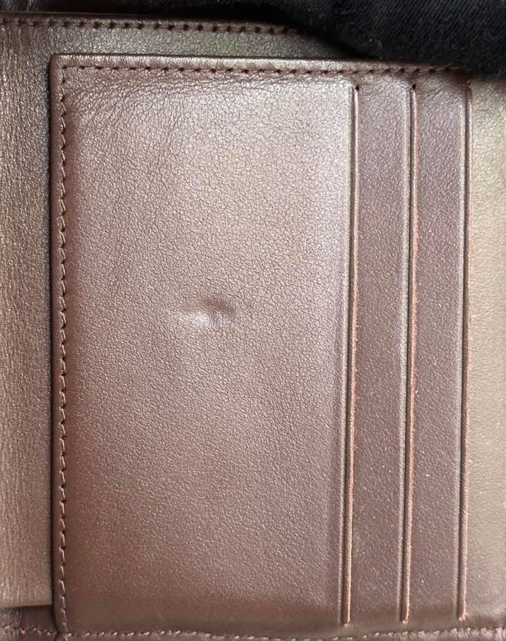 Chanel Classic Small Wallet in Black Press Mark View