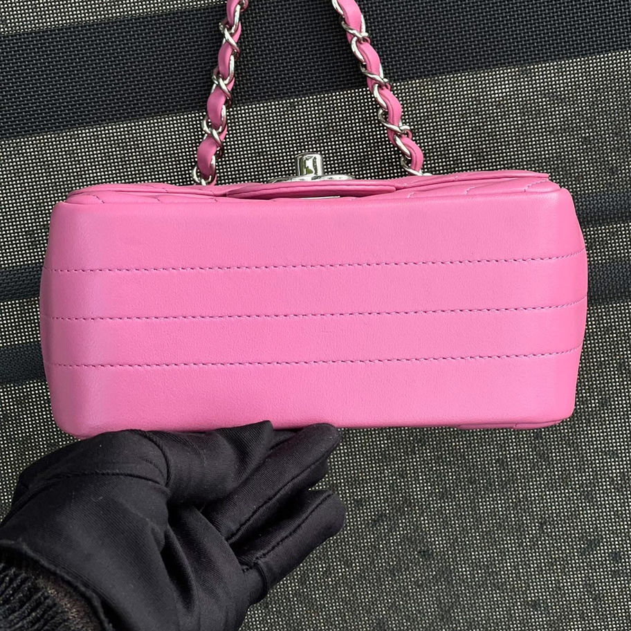 Pink Chanel Classic Mini Camera crossbody bag