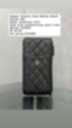 Chanel Classic Slim Wallet in Black Front View