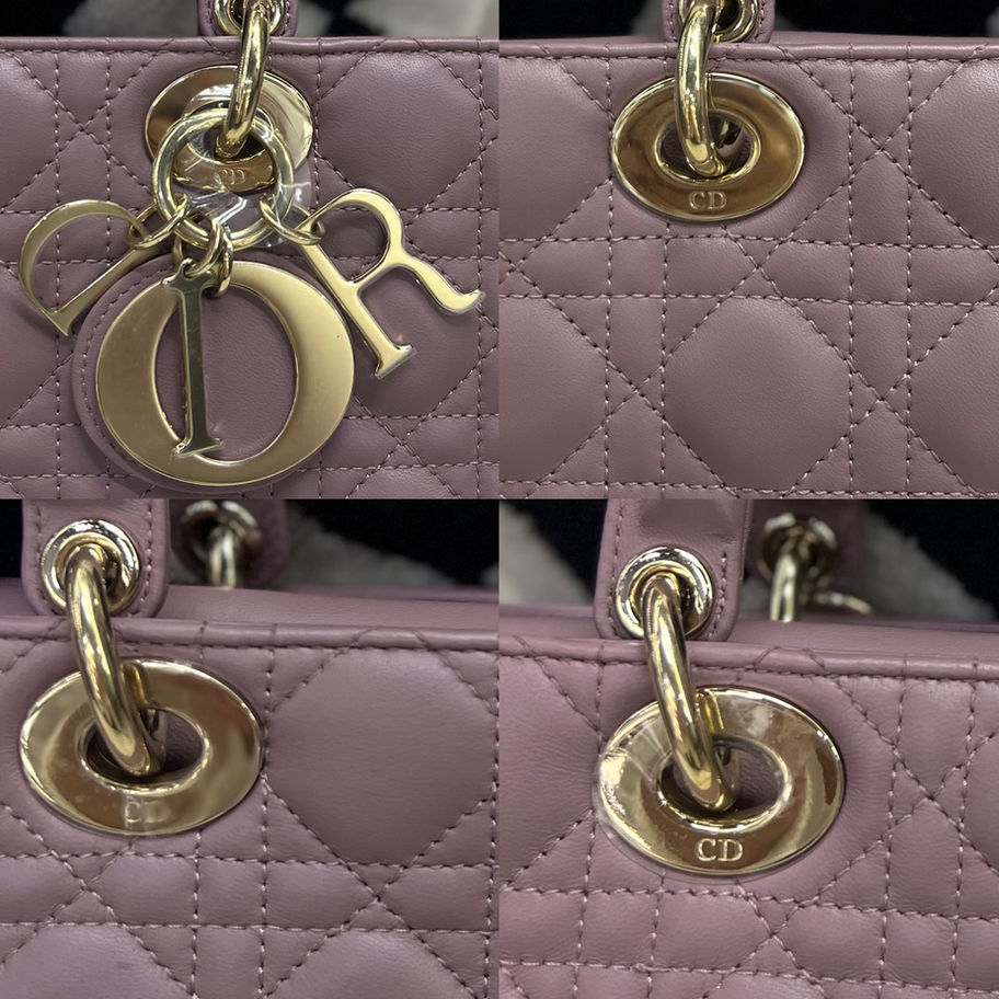 Christian Dior Medium D-Joy in Peony Pink Corner View