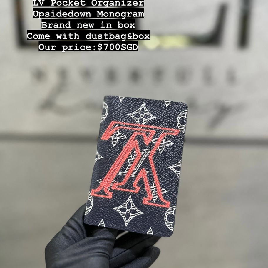 LV Pocket Organizer: Upsidedown Monogram, brand new with dust bag, $700 SGD