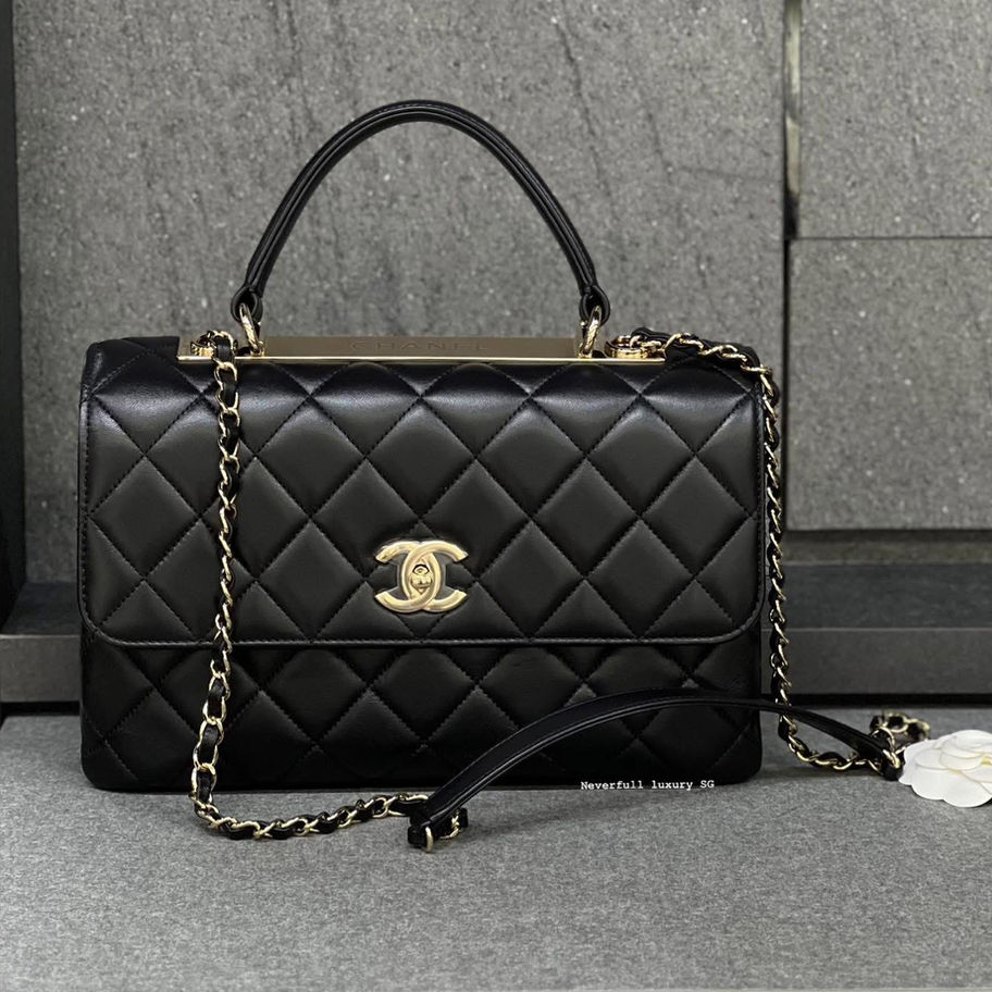 Chanel Trendy Top Handle Medium Front View