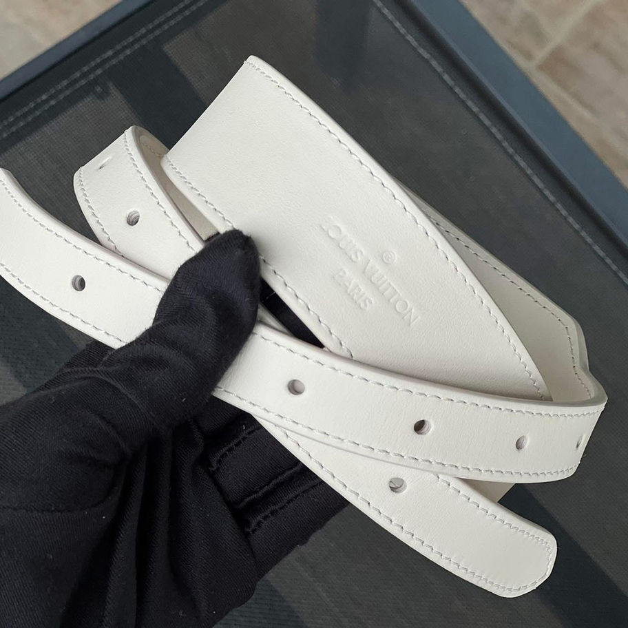 White leather Neverfull MM strap