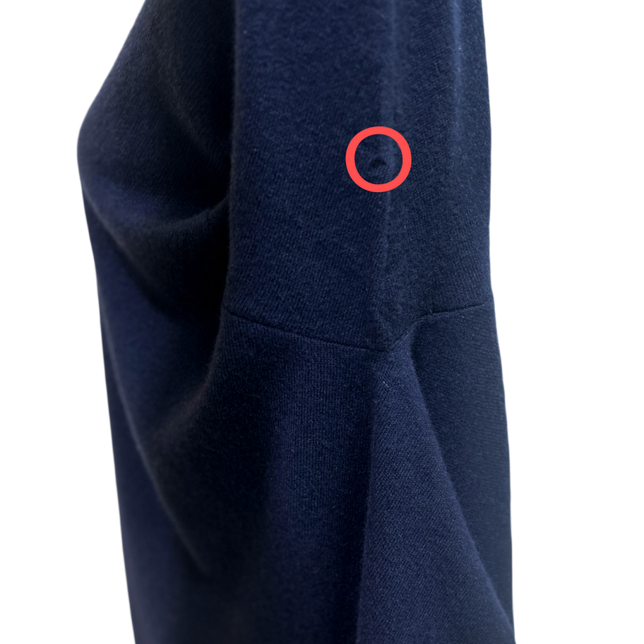 Louis Vuitton Asymmetrical Pullover in Blue Under Seams View